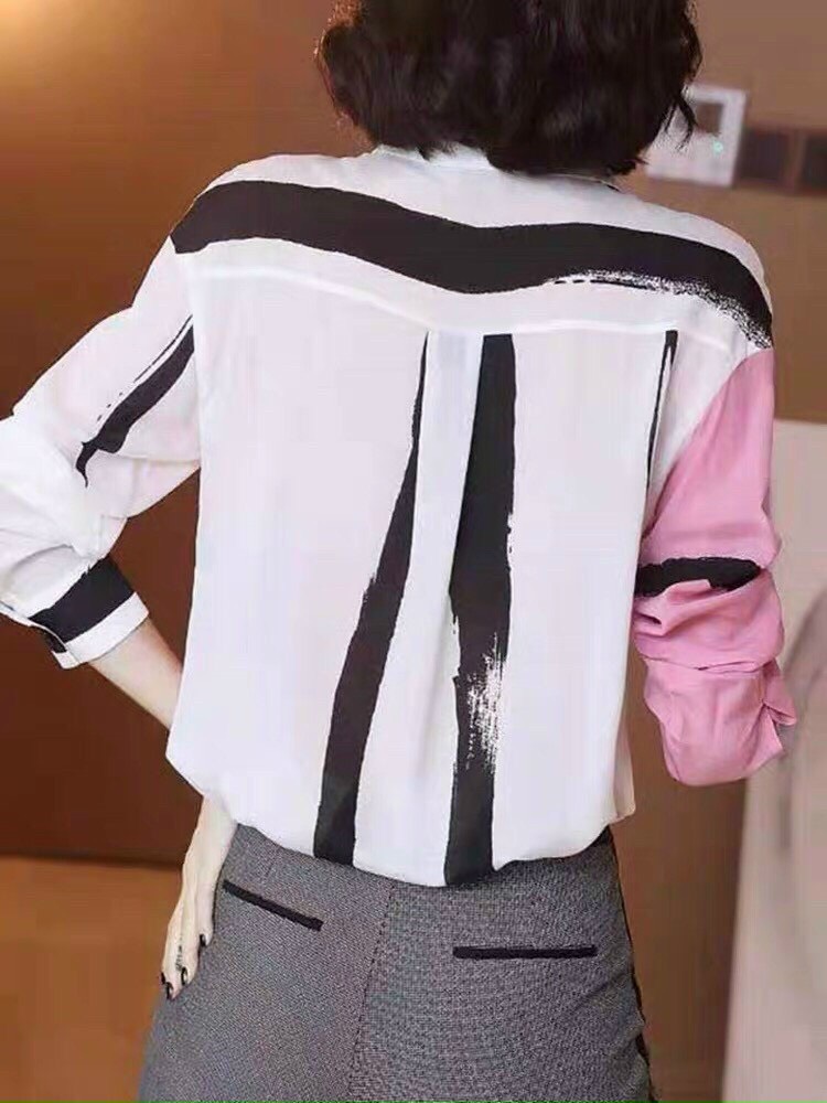 Áo SM Lụa Phối MÀu Hồng - SM52
